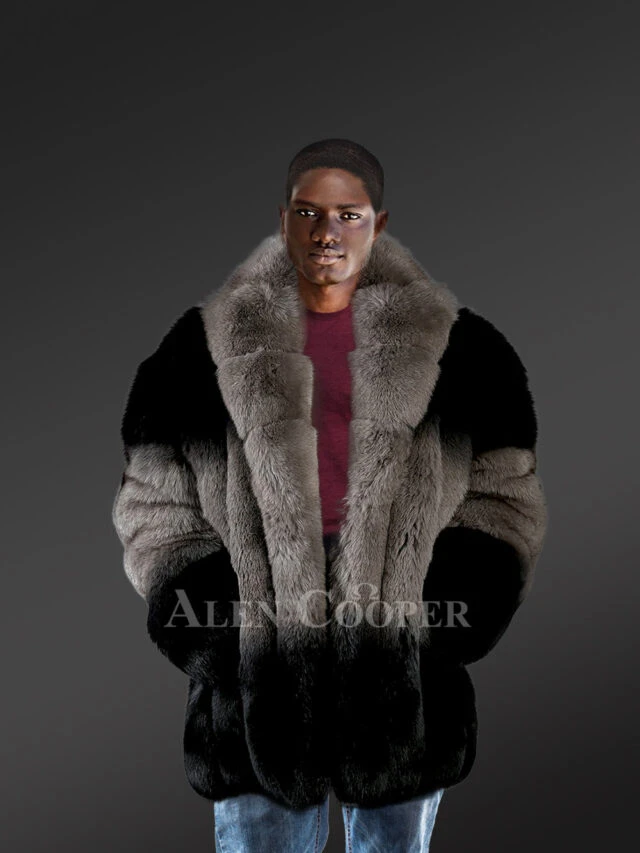 Dual Tone Fox Fur Coat – Perfect Union of Magnificence & Comfort