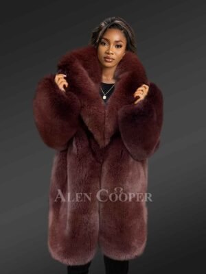 Arctic Fox Dyed Womens Coat