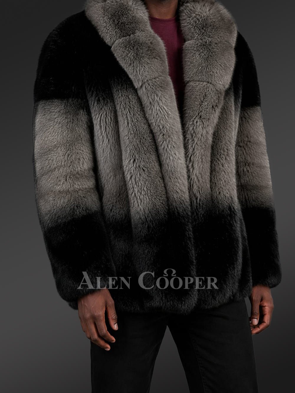 Dual Tone Fox Fur Coat – Perfect Union of Magnificence & Comfort - Image 7