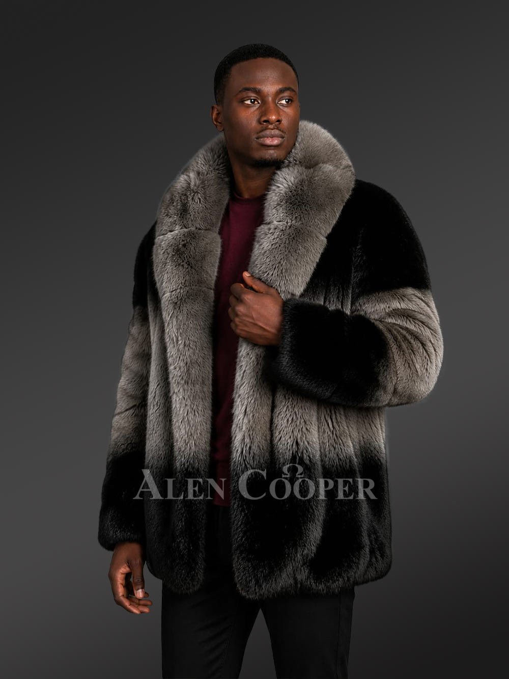 Dual Tone Fox Fur Coat – Perfect Union of Magnificence & Comfort - Image 8