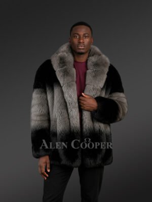 Dual Tone Fox Fur Coat