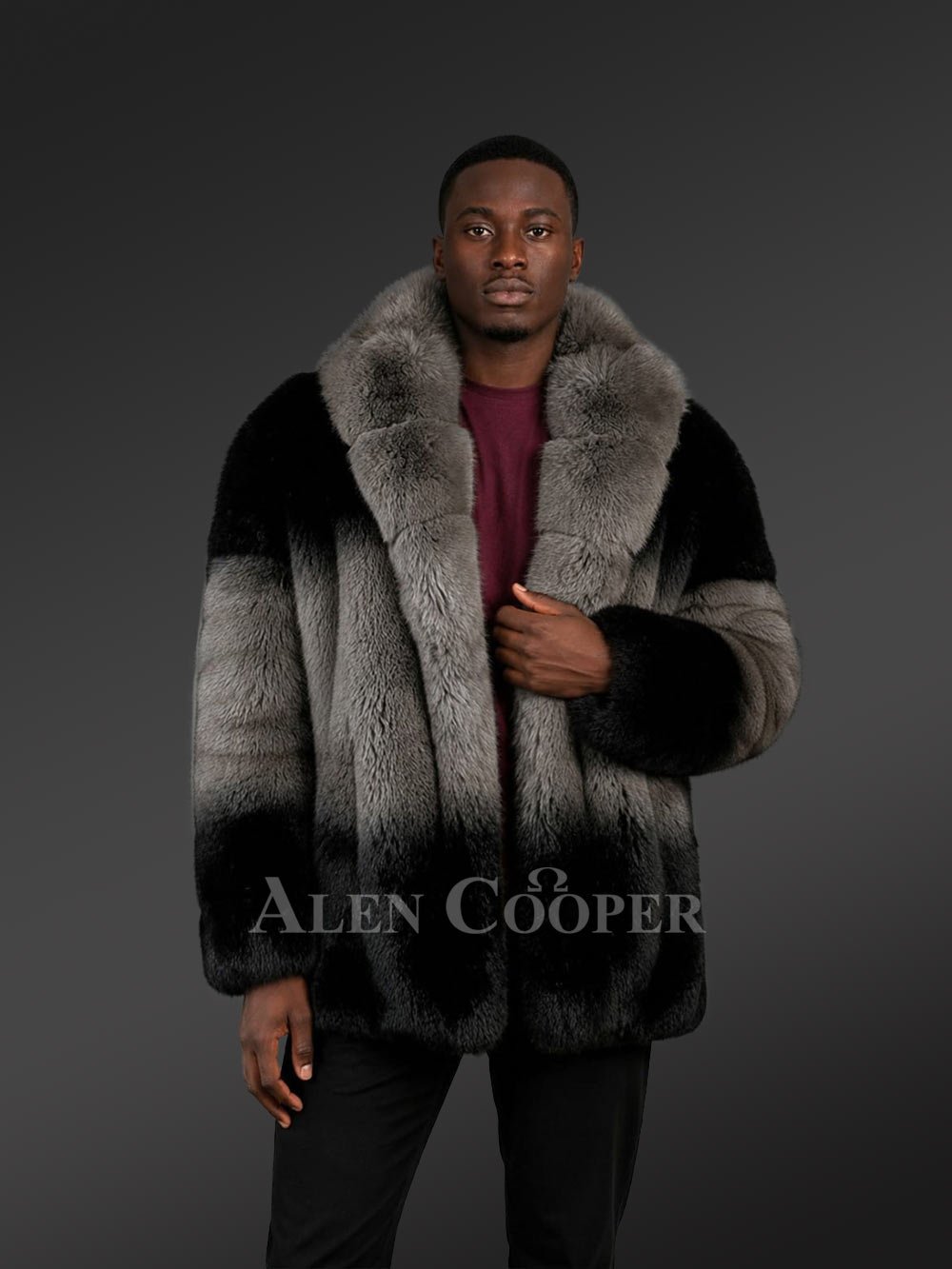 Dual Tone Fox Fur Coat
