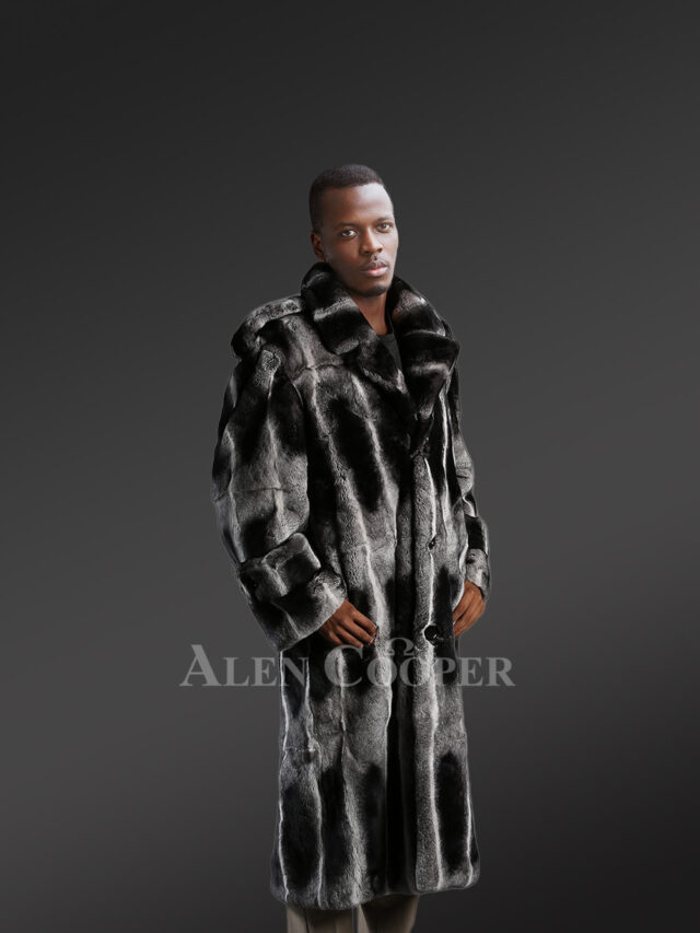 Rex Rabbit Chinchilla Style Trench Coat – Regal Looks with Ultra-Smooth Texture