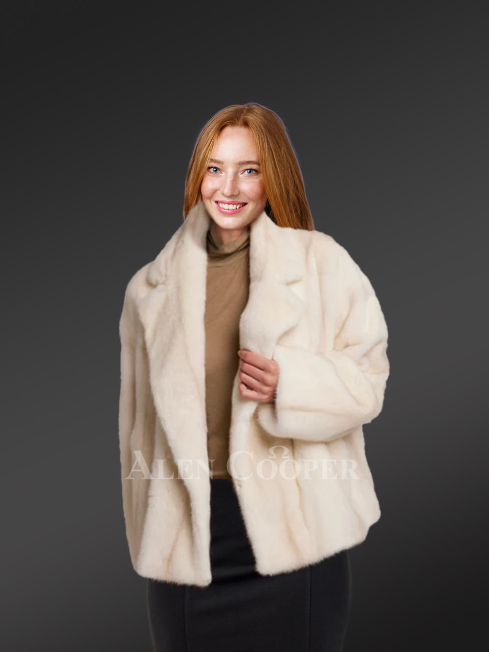 Mink Bomber Jacket with Hood –Look Elegant in this Pristine Jacket