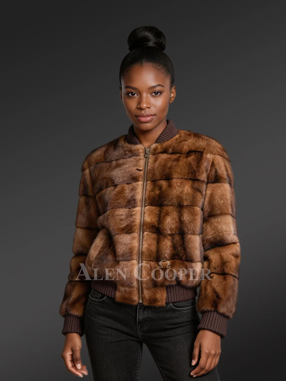 Womens Mink Fur Bomber Jacket – Refined Looks with Unbeatable Comfort