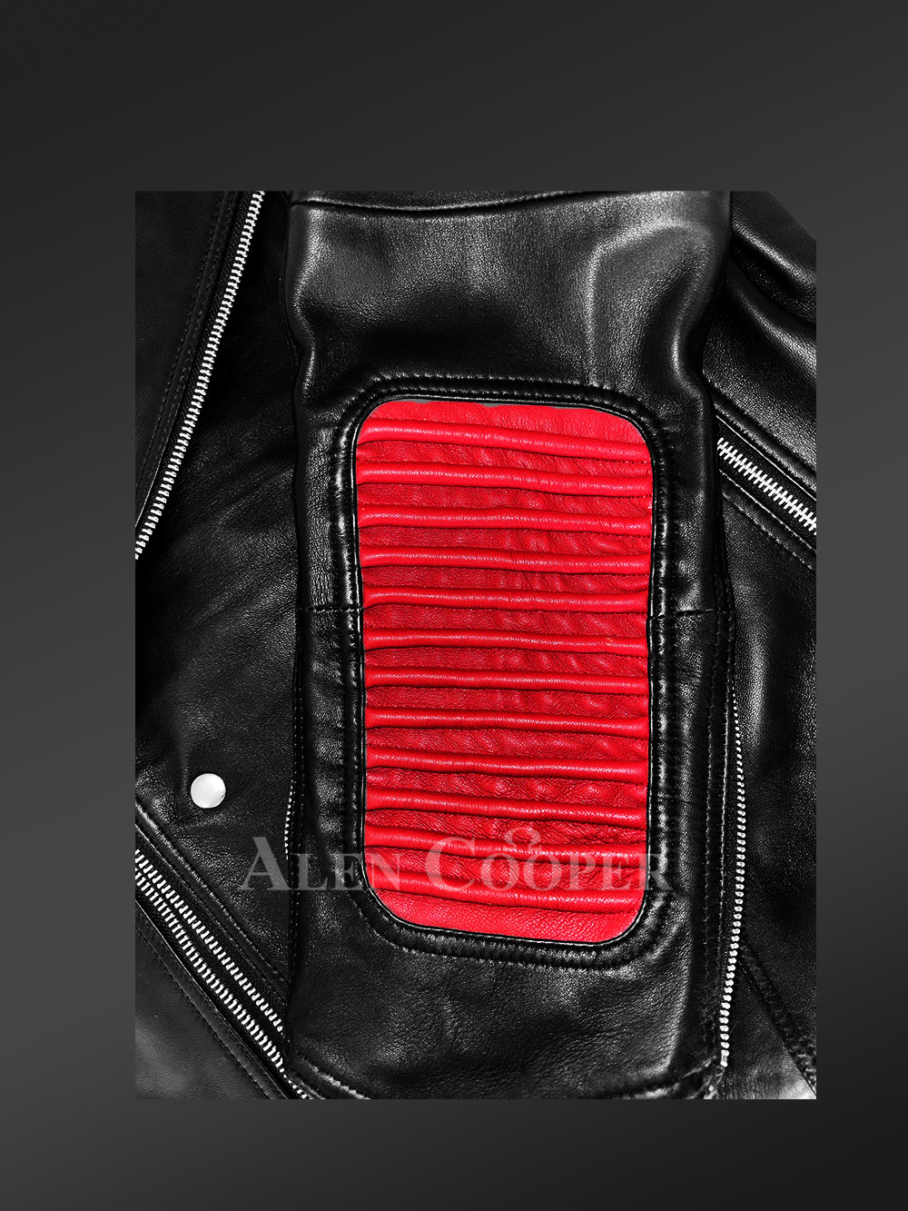 Men’s Dual Color Leather Jacket with a Majestic Warm Feel - Image 7