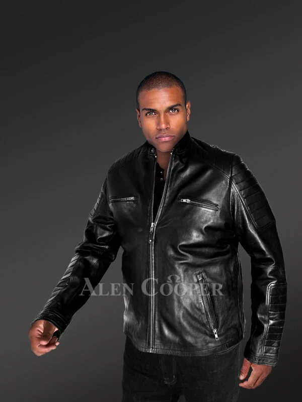 Men’s Leather Jacket with Zipper Accents – An Absolute Thermal Outerwear - Image 3