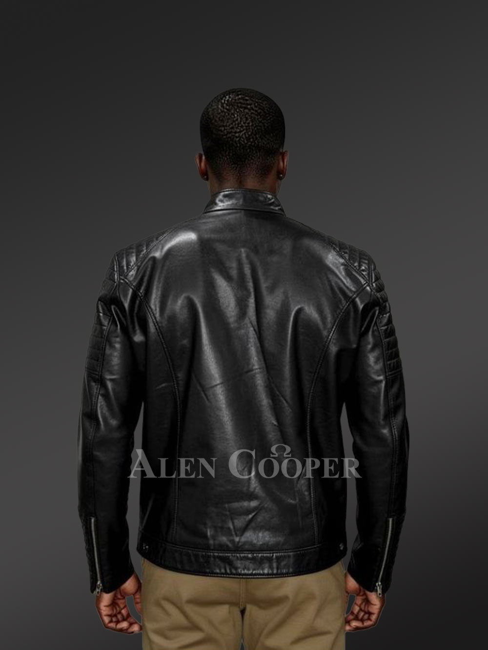 Mens Black Moto Leather Jacket – Perfect Fusion of Sophistication & Comfort - Image 2