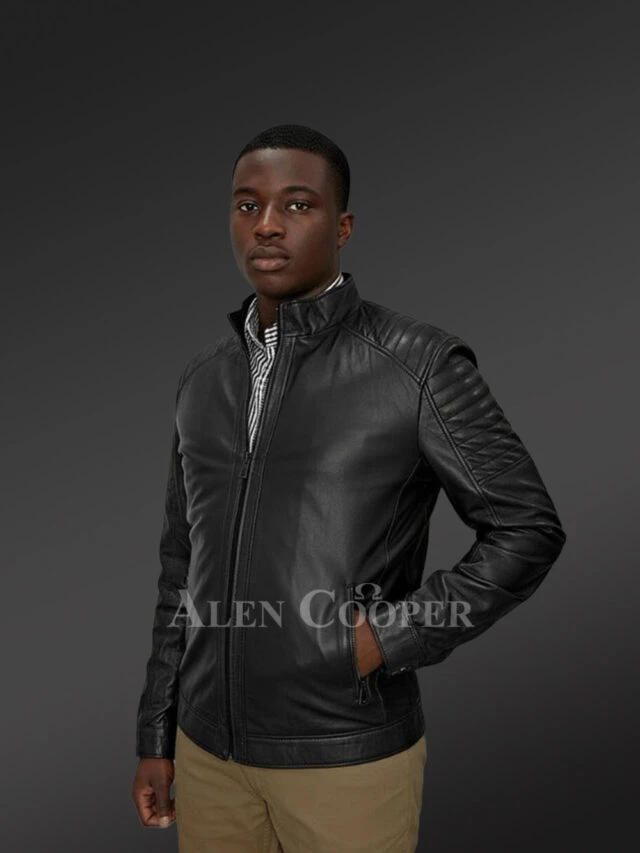 Mens Black Moto Leather Jackets 26 (3)