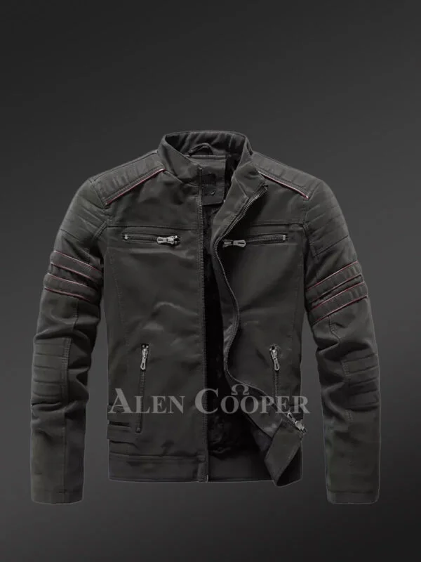 Black Matte Finish Leather Jacket – Testament of Refined Craftsmanship - Image 2