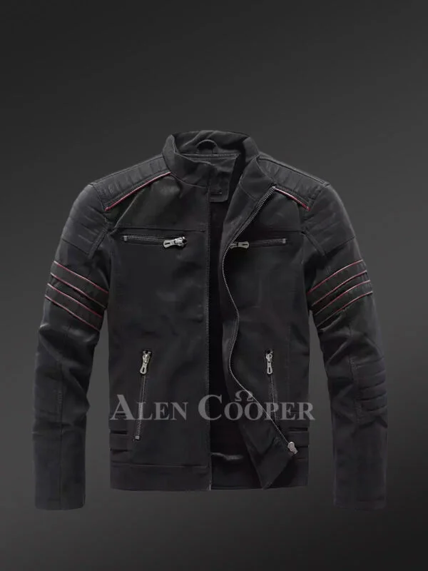 Black Matte Finish Leather Jacket – Testament of Refined Craftsmanship - Image 3