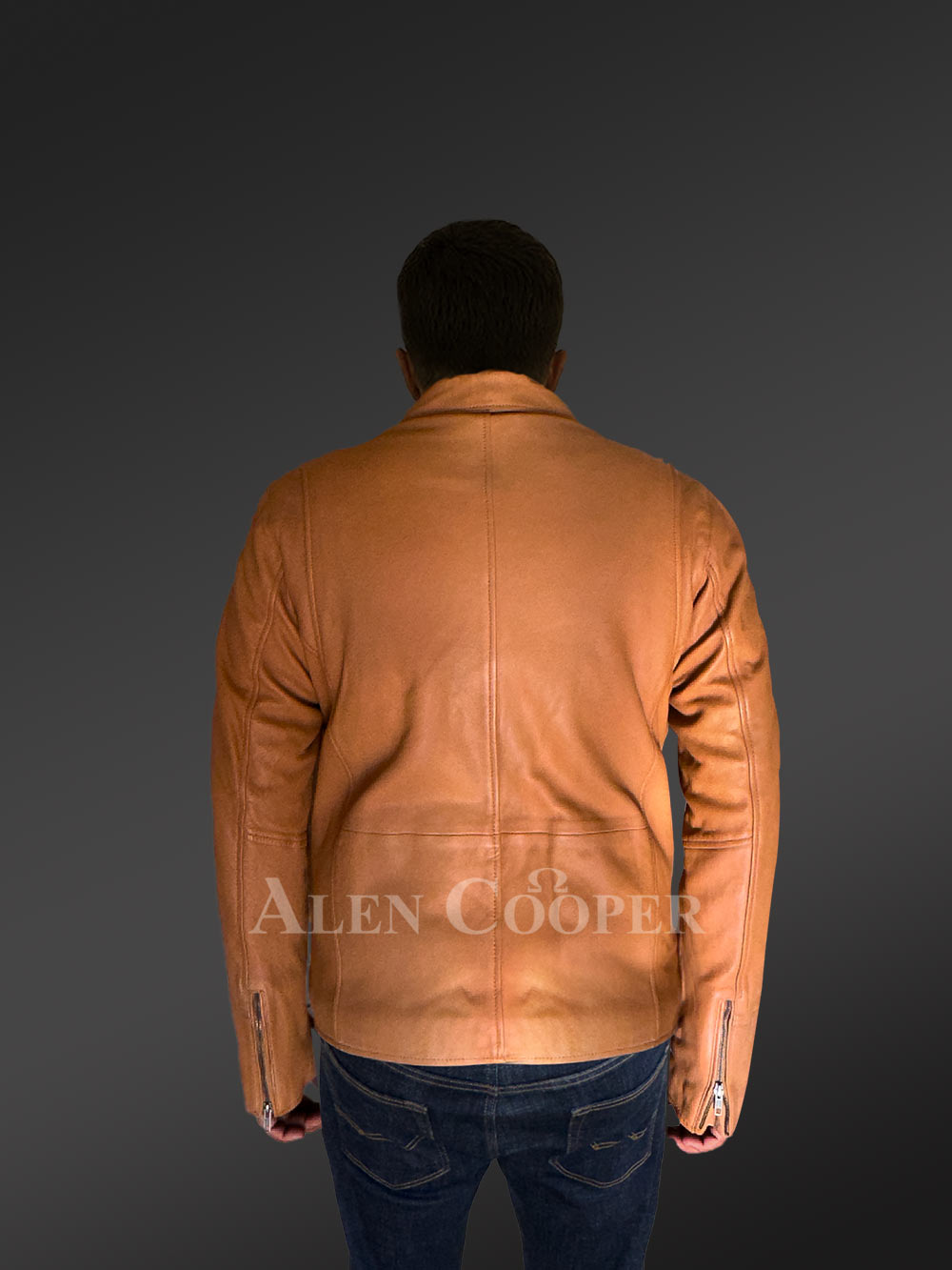 Leather Dean Jacket in a Classy Dapper Style - Image 8
