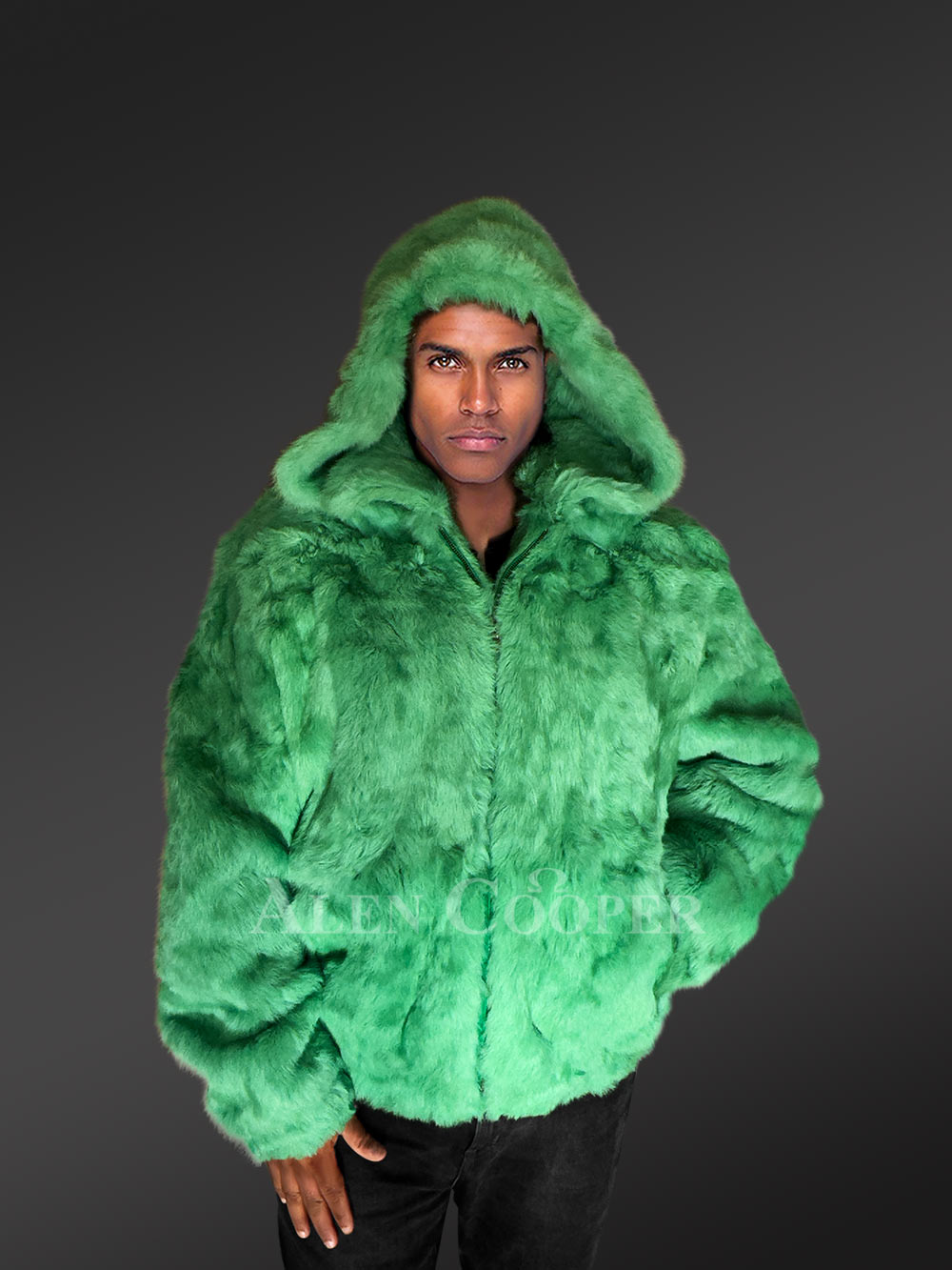 Mens Mint Green Bomber Jacket – Glam Up in an Instant - Image 6