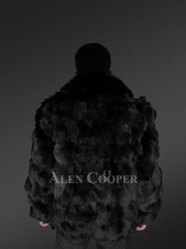Mens Section Fox Fur Bomber Jacket Soothing Your Winter Evenings - Image 8