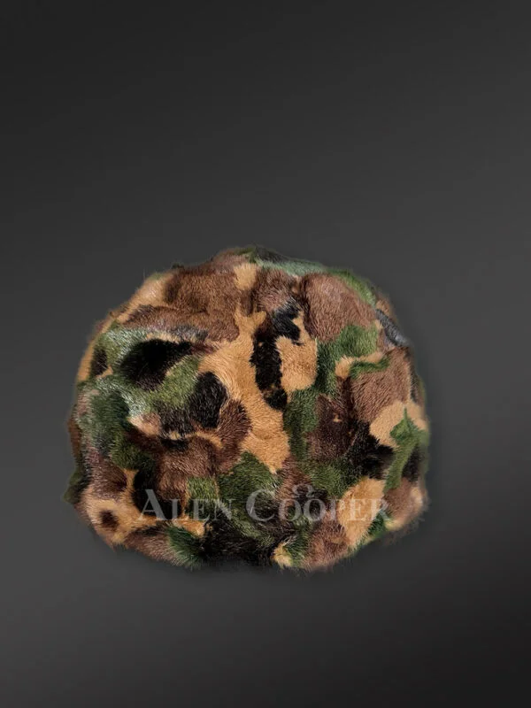 Mens Camouflage Mink Hat – Stay Warm & Safe in the Wild - Image 4