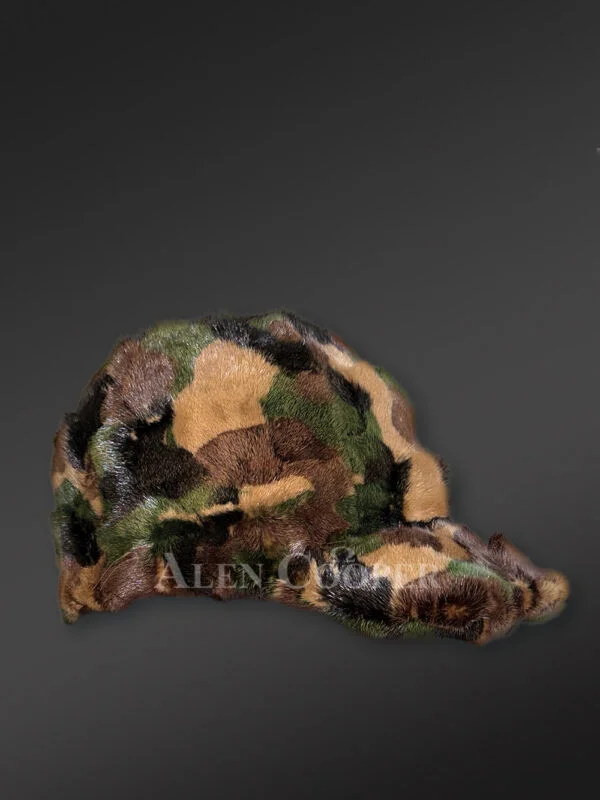 Mens Camouflage Mink Hat – Stay Warm & Safe in the Wild - Image 2