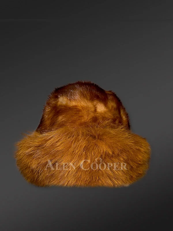 Womens Whiskey Gold Hat Of Mink – Makes One Look Gorgeous Anytime - Image 2