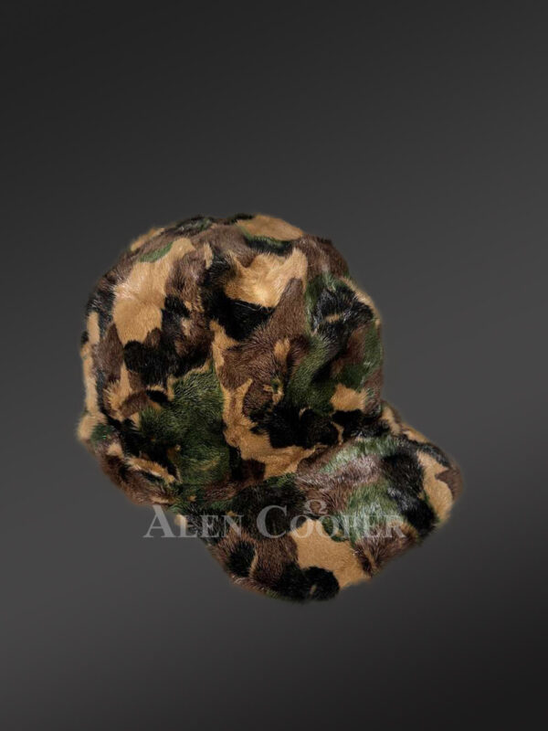 Mens Camouflage Mink Hat (3)