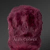 Mens Rabbit Baseball Hat in Burgundy (1)