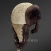 Mens Shearling Hat with Ear Flaps