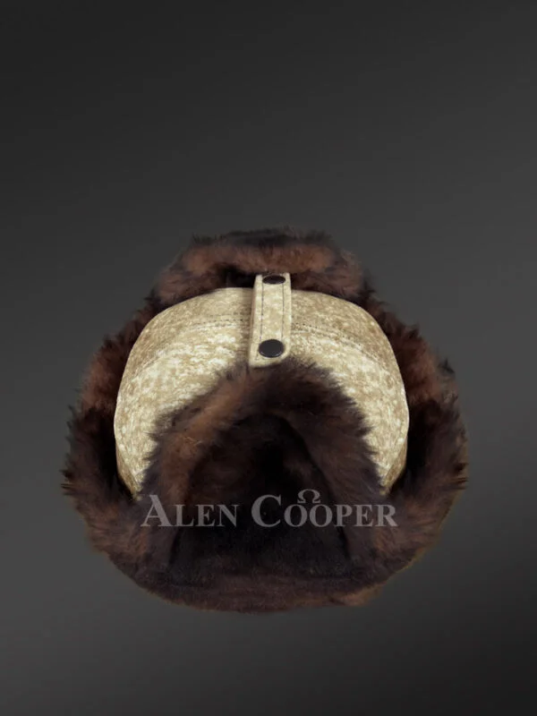 Mens Shearling Hat with Ear Flaps – Embrace the Warmth with High-Fashion Looks - Image 6