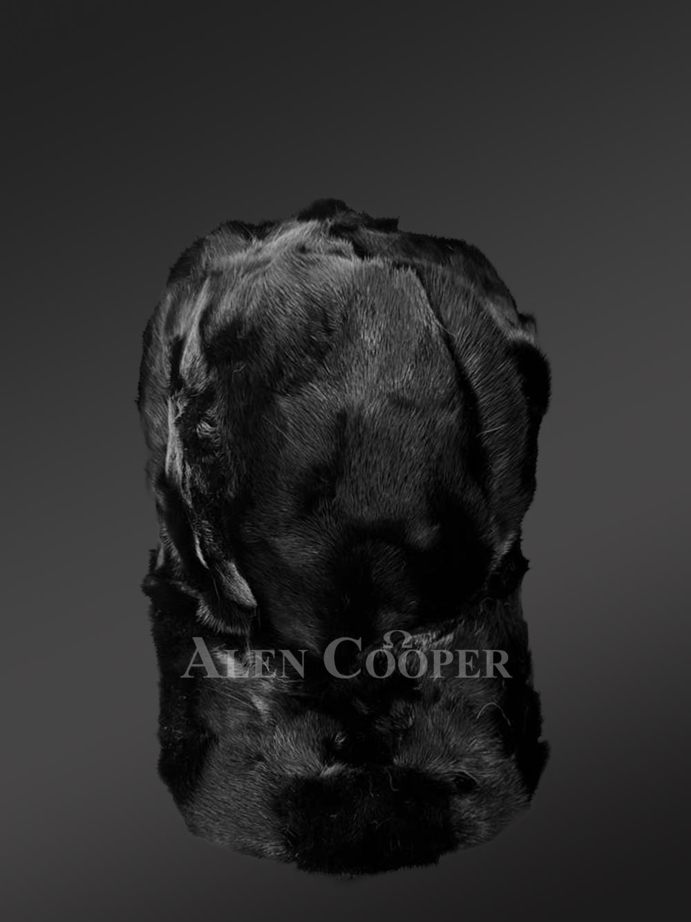 Black Mink Fur Baseball Hat (4)