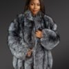 Mid Length Fox Fur Stroller