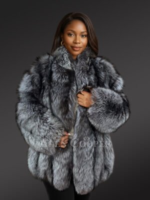 Mid Length Fox Fur Stroller