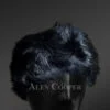 Mink Headband in Black