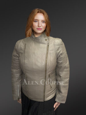 Womens Stylish Moto Jacket with an Exquisite Thermal Vibe