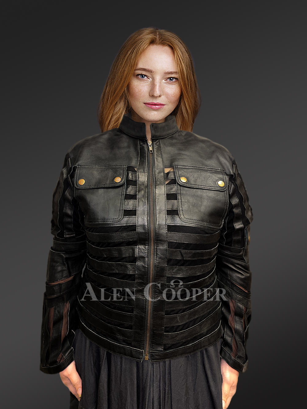 Women’s Contemporary Spring Leather Jacket