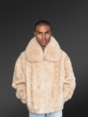 Men’s Sheared Mink Bomber Jacket