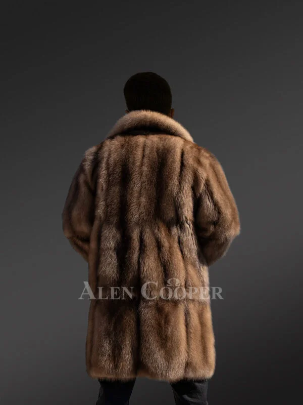 Men’s Dressy Sable Coat in Natural Look - Image 8