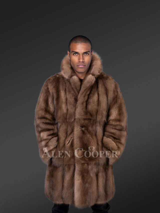 Men’s Dressy Sable Coat in Natural Look