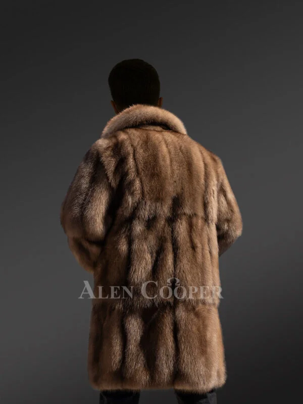Men’s Dressy Sable Coat in Natural Look - Image 9