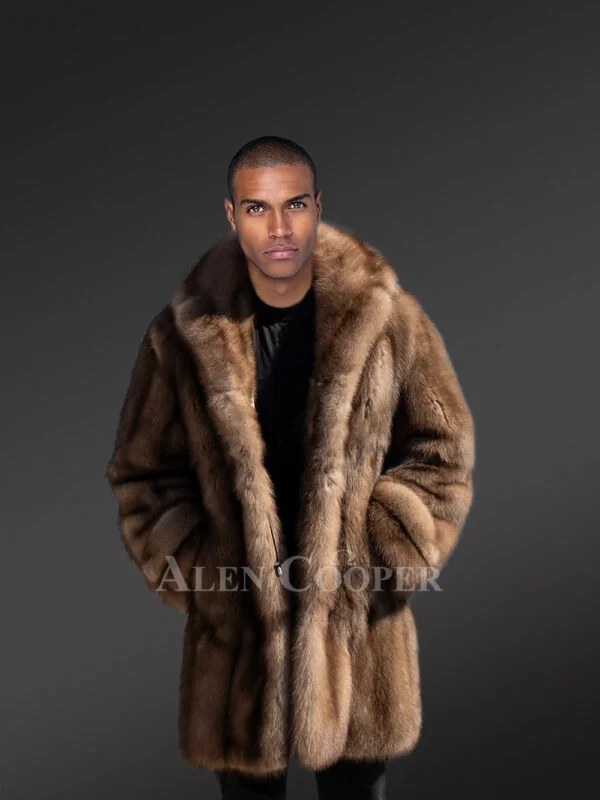 Men’s Dressy Sable Coat in Natural Look - Image 2