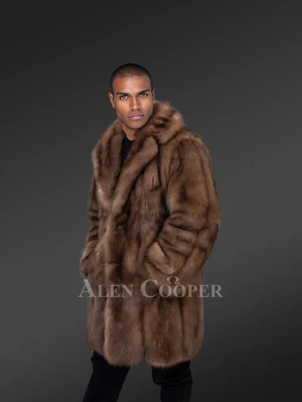 Men’s Dressy Sable Coat in Natural Look - Image 5