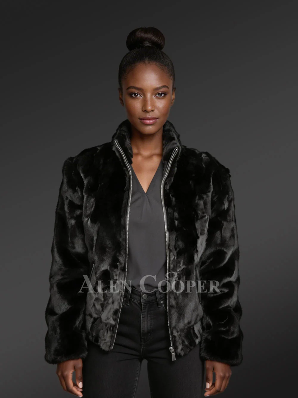 Womens Black Sheared Mink Jacket – Enjoy The Winter In Style