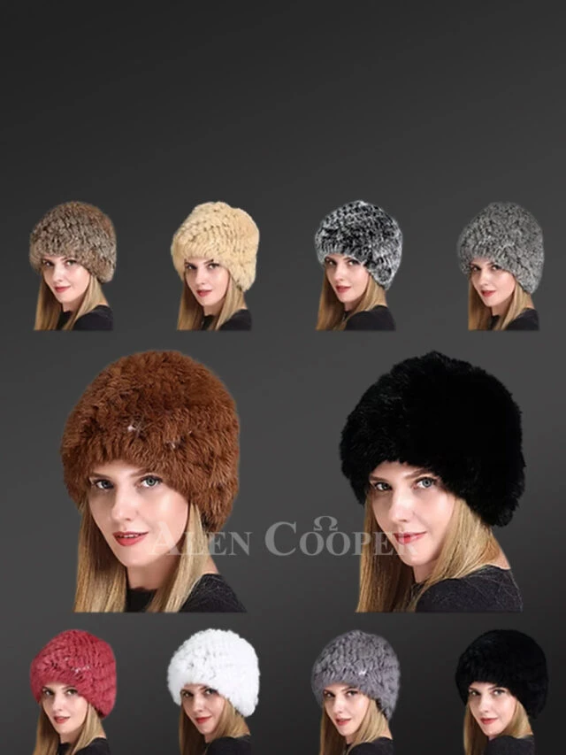 Fox Roller Hat with Mink Top