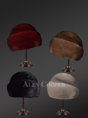 Women's Mink Beret Hat