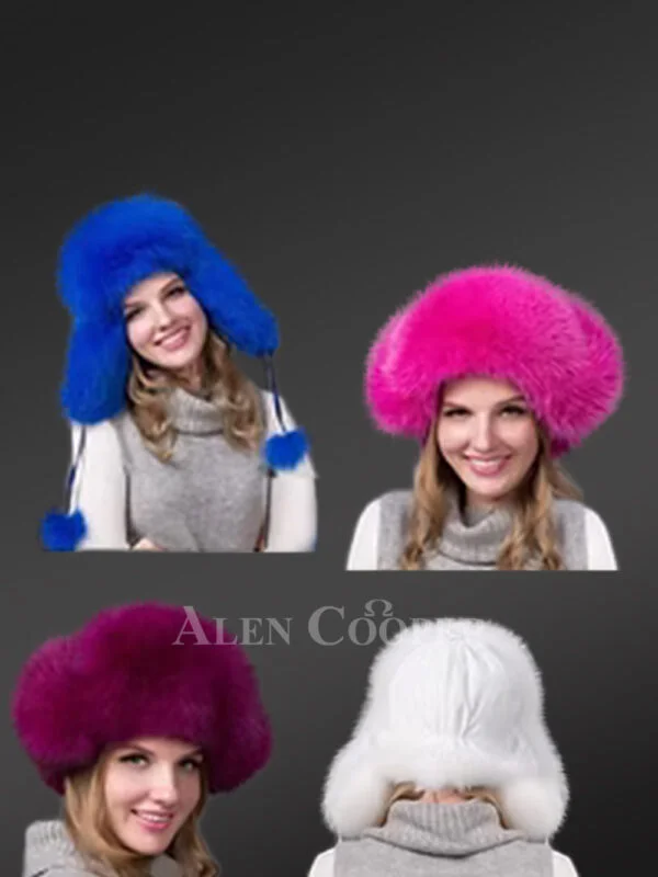 Womens Fox Fur Trapper Hat – Luxury & Warmth of Natural Fur - Image 3
