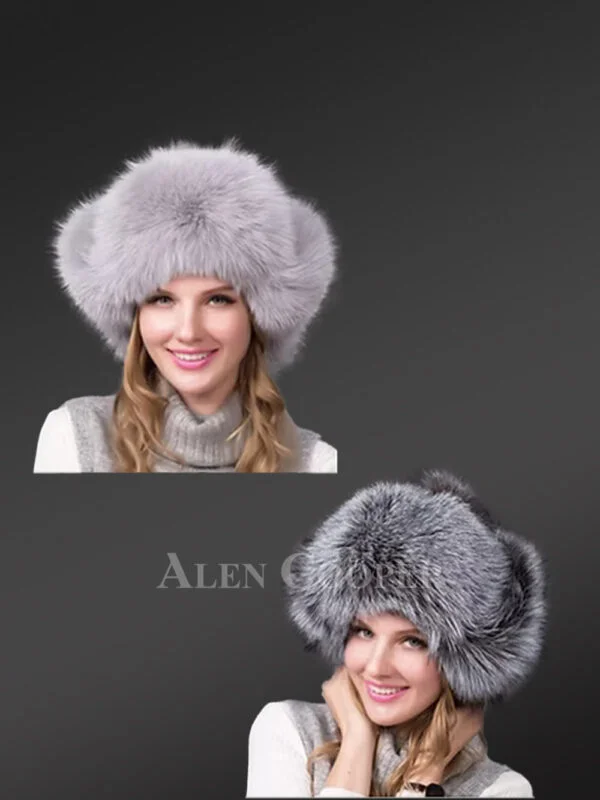Women’s True Trapper Hat with Pom Poms - Image 2