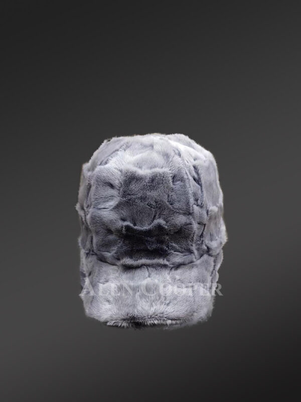 Mens Grey Iris Mink Fur Hat–Deluxe Accessory that Reflects Classic Style