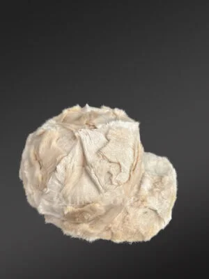 Men’s Beige Diamond Mink Hat
