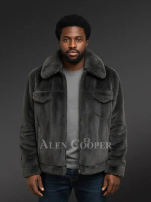 Mens Full Skin Mink Fur Jacket – Sleek &Trendy Looks with Warmth of Natural Fur