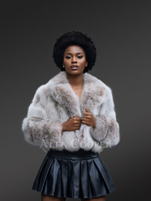 Women’s Shadow Fox Fur Short Jacket