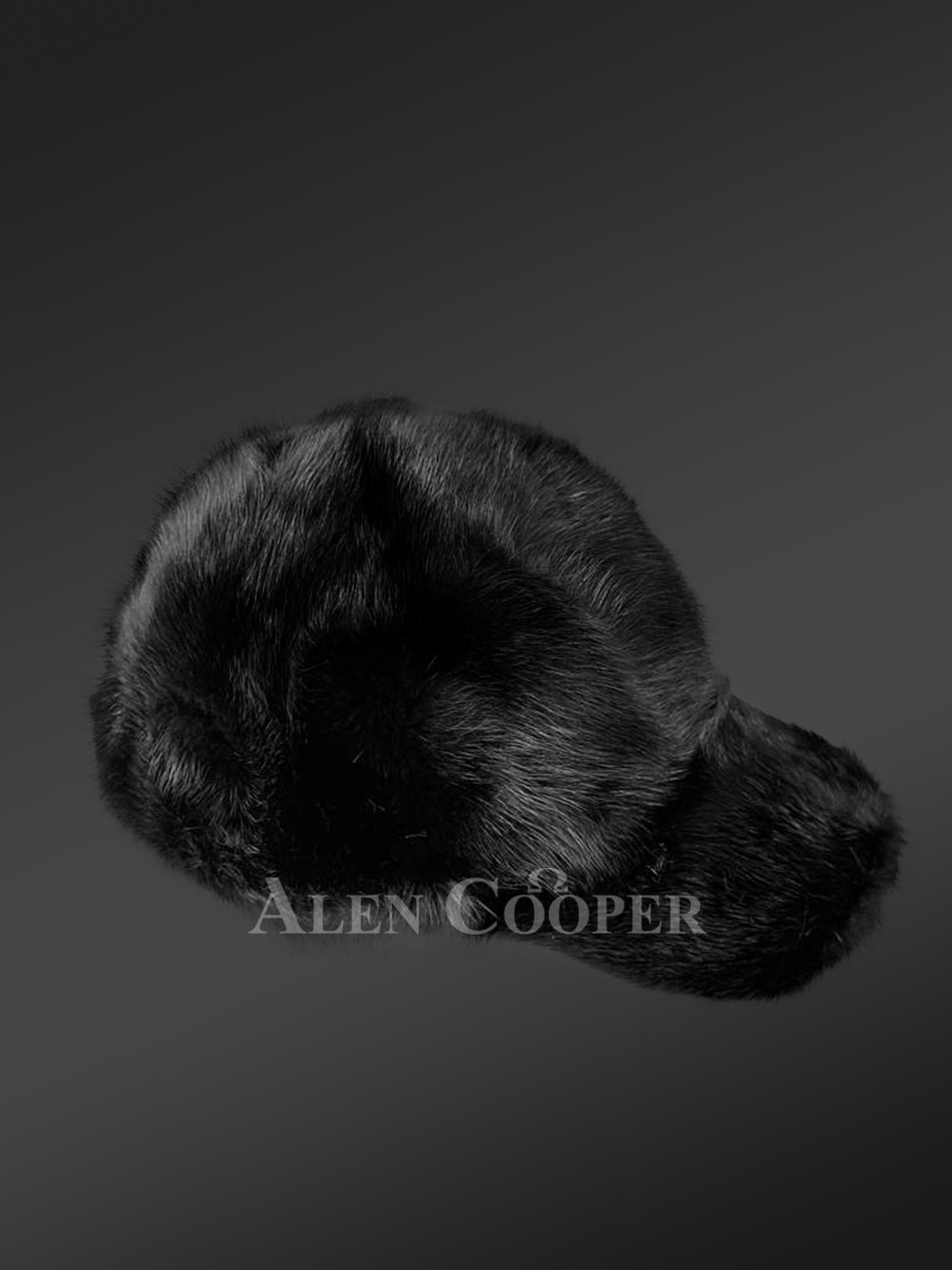 Men’s Black Fullskin Mink Hat (2)