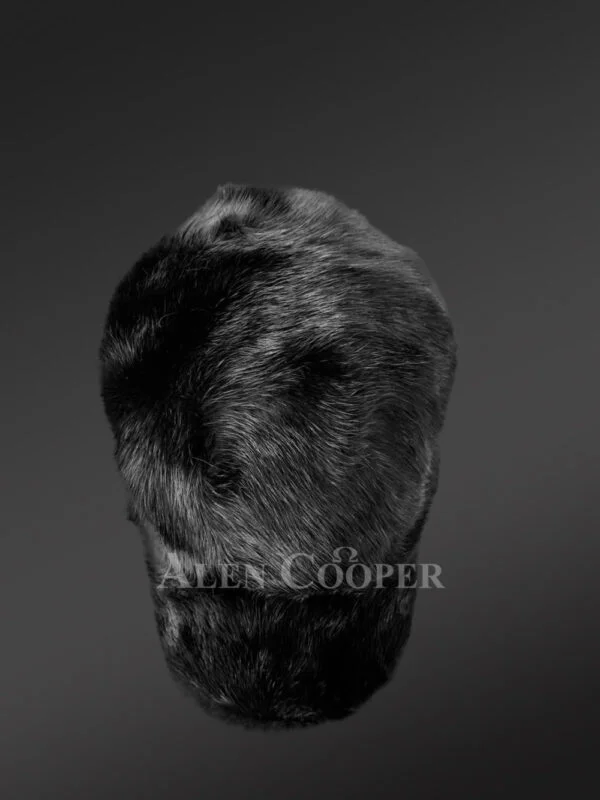 Men’s Black Fullskin Mink Hat (3)