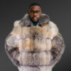 Men’s Luxurious Golden Island Fox Jacket (4)