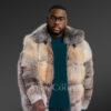 Men’s Luxurious Golden Island Fox Jacket (9)